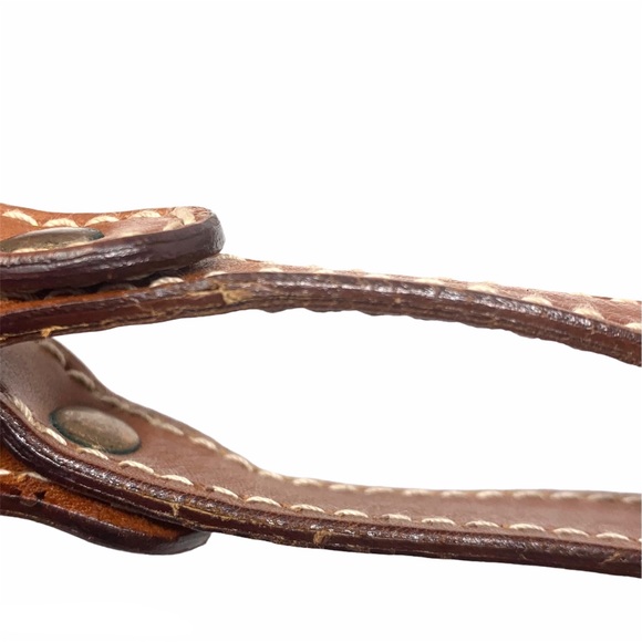 Vintage Gucci Leather Double Strap Shoulder Bag - Picture 10 of 14